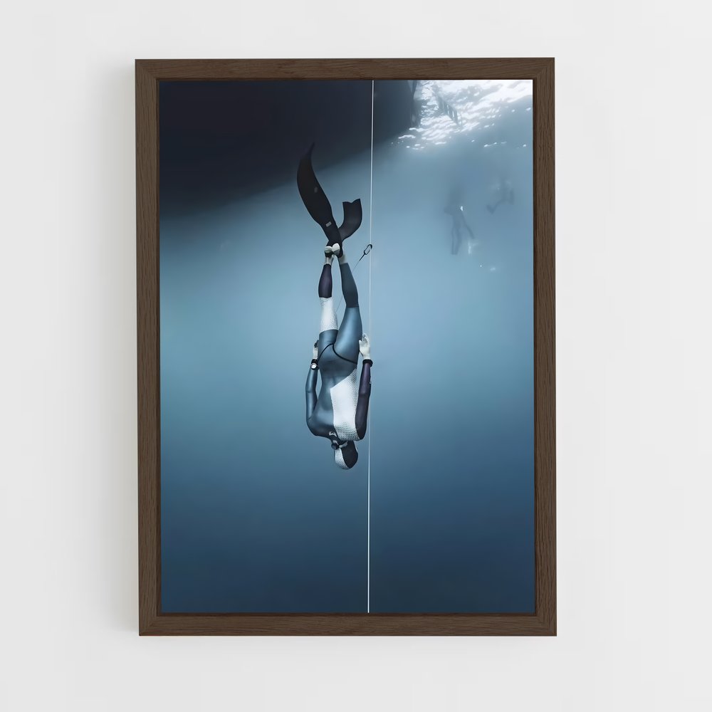 Poster Suspense Aquatique – affiche Plongée en apnée (vue 5)